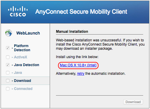 Cisco anyconnect vpn client free download for mac os x 10.8
